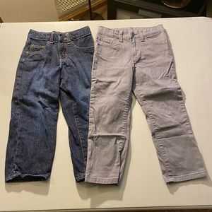 Boys 2 pair Wrangler Pants Size 5T